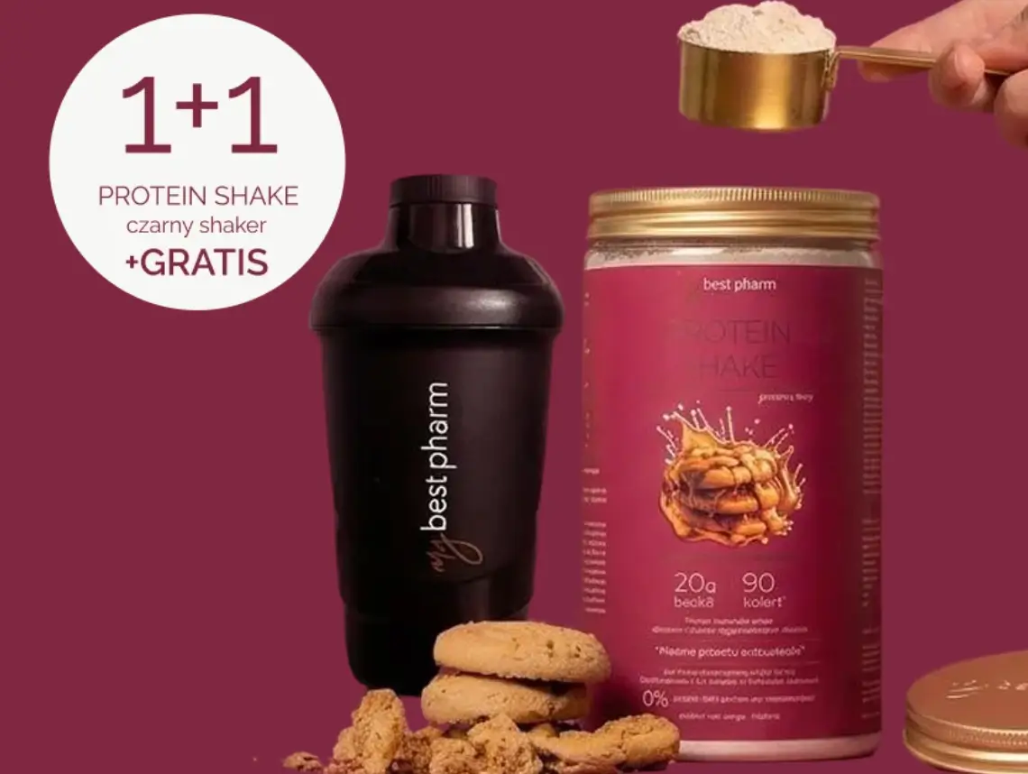 Zestaw 2x ProteinSHAKE + czarny shaker gratis w MyBestPharm